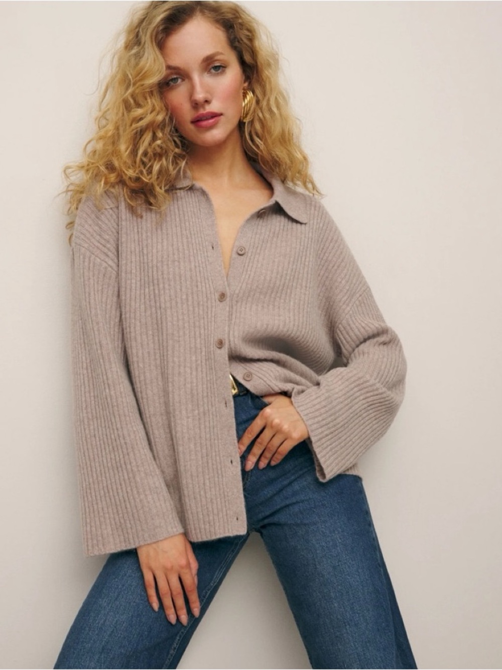 Reformation Fantino Cashmere Cardigan
